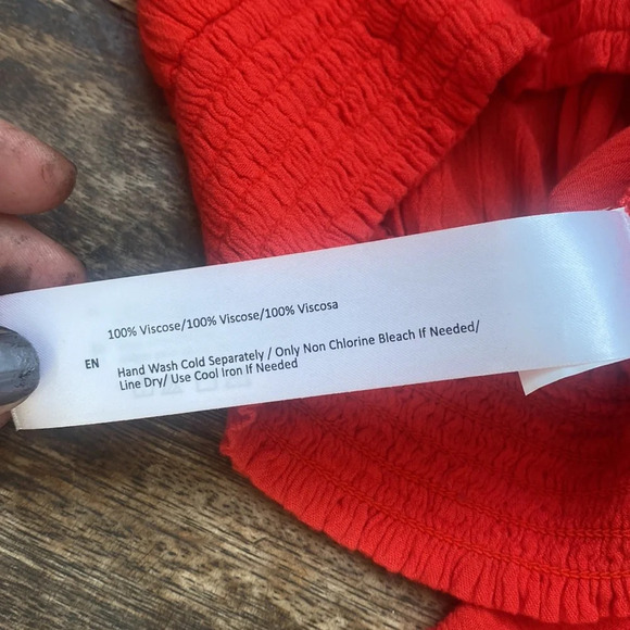 Band of gypsies off the shoulder orange top - Picture 4 of 6